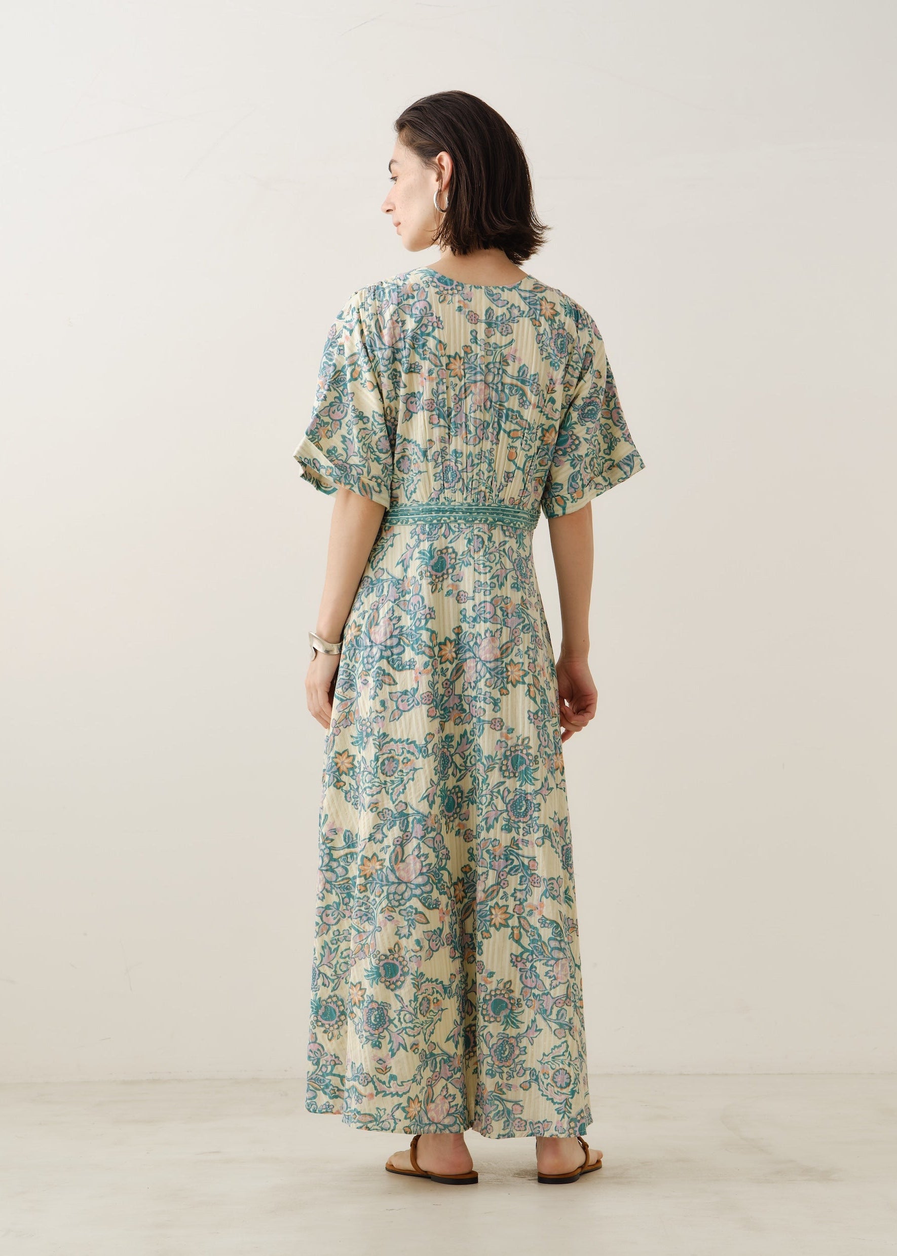 Paisley Flower Print Tuck Dress | Pasand by ne Quittez pas