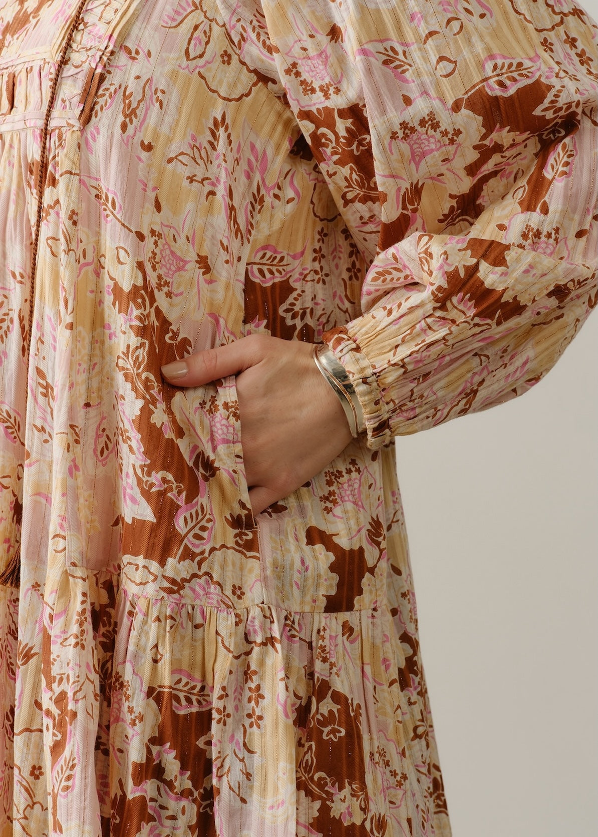 Cotton Bohemian Flower Print Mini Dress | Pasand by ne Quittez pas