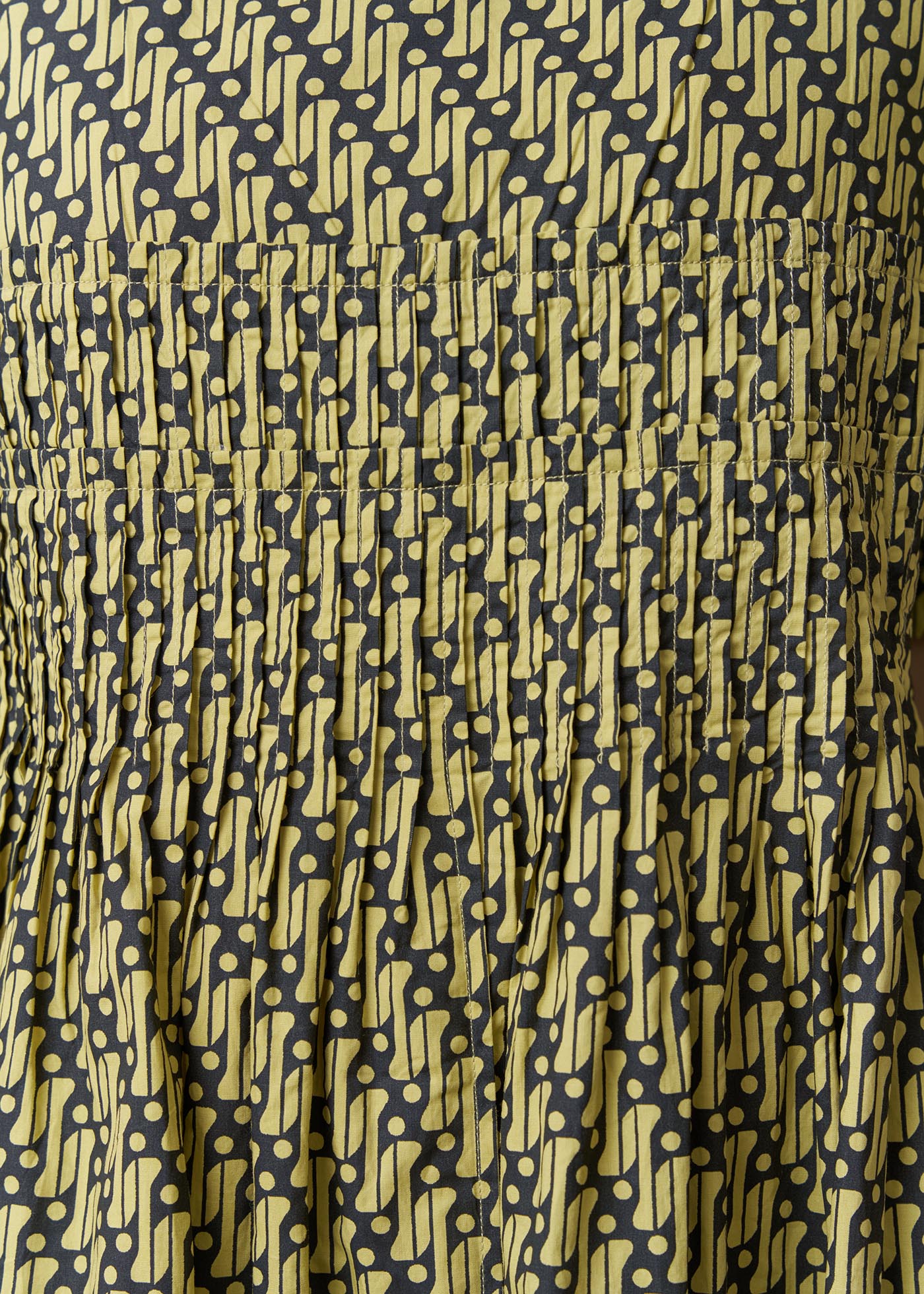 Geometric Pattern Sleeve Dress