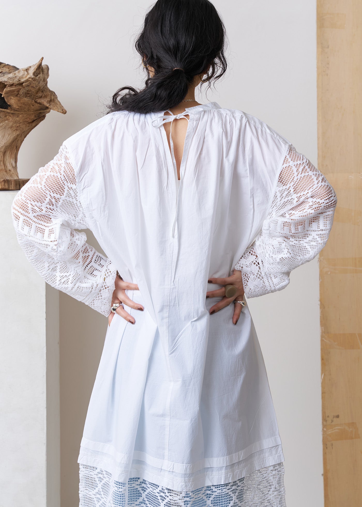 Geometric Lace Joint Dress | Pasand by ne Quittez pas | パサン 