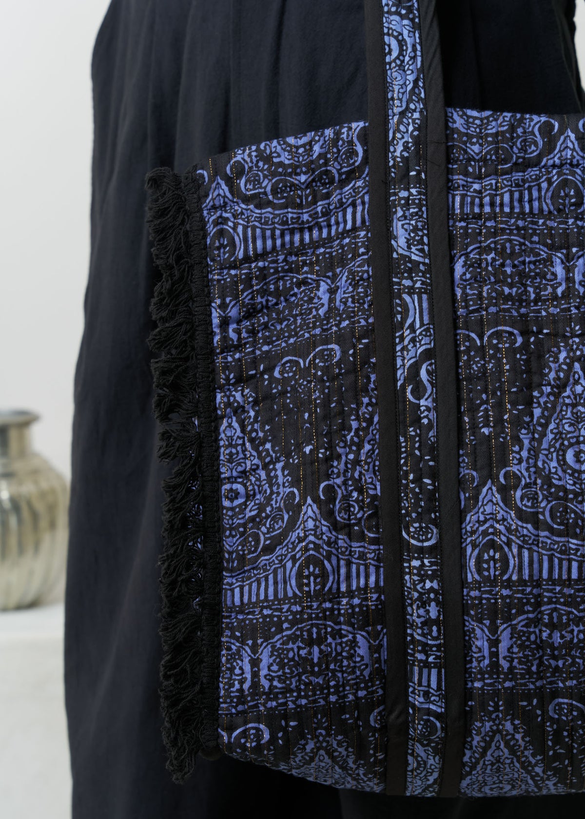 Meena Print Tassel Bag