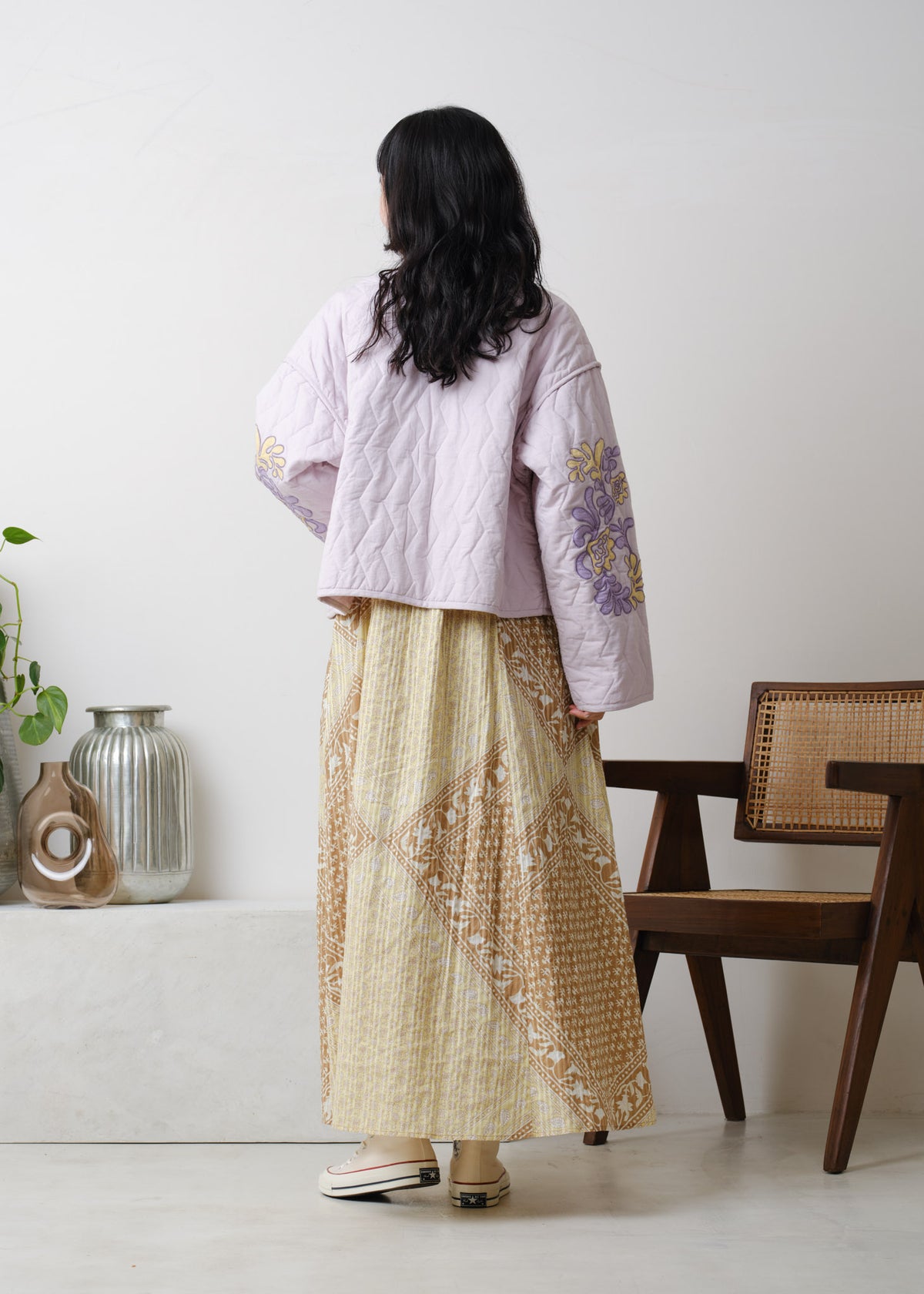 Cotton Linen Patchwork Embroidery Jacket