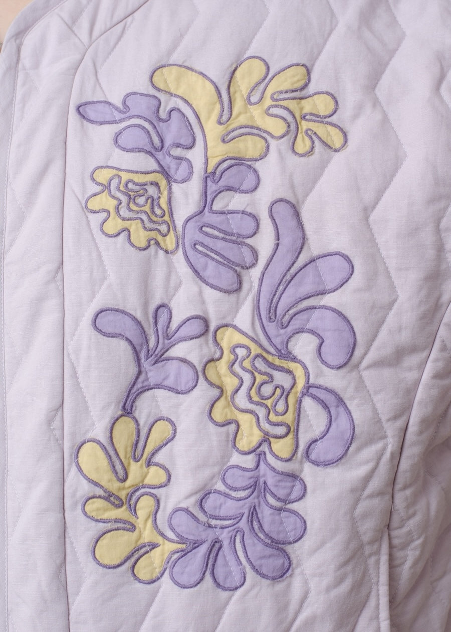 Cotton Linen Patchwork Embroidery Jacket