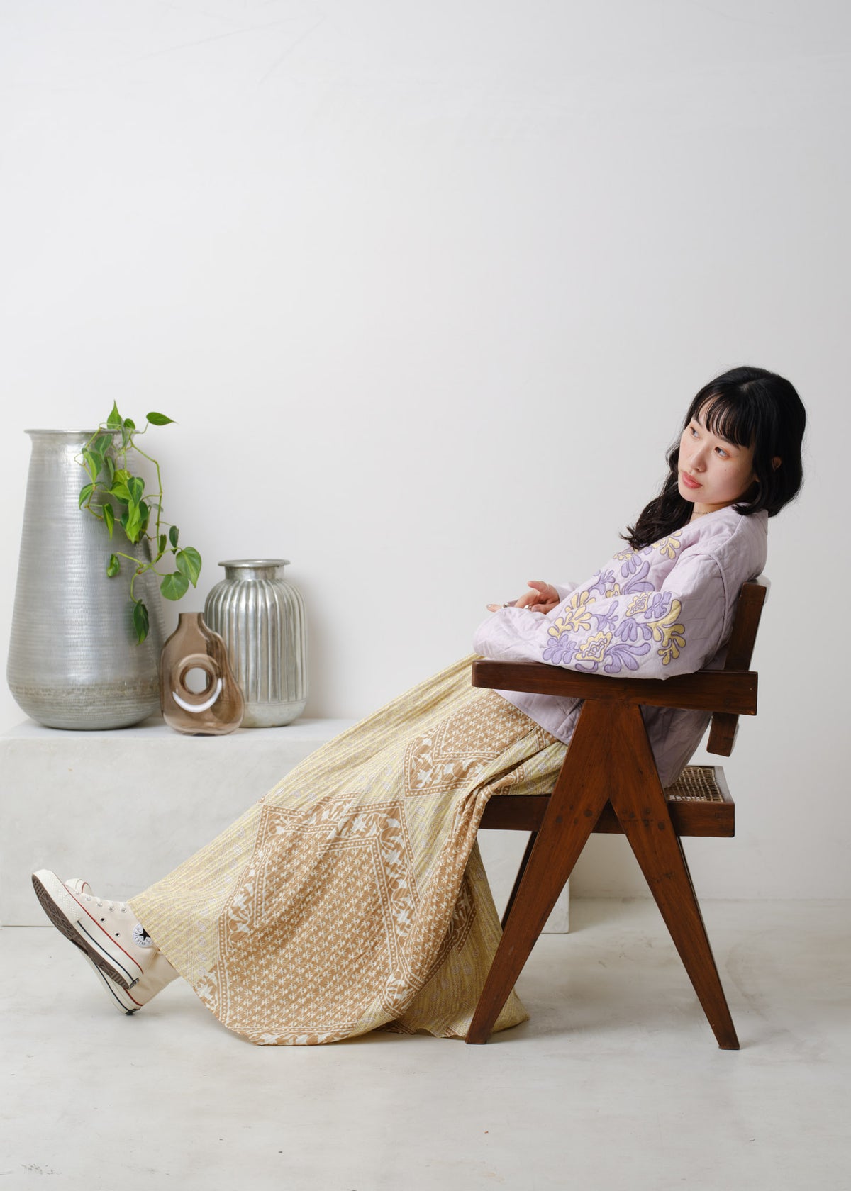 Cotton Linen Patchwork Embroidery Jacket