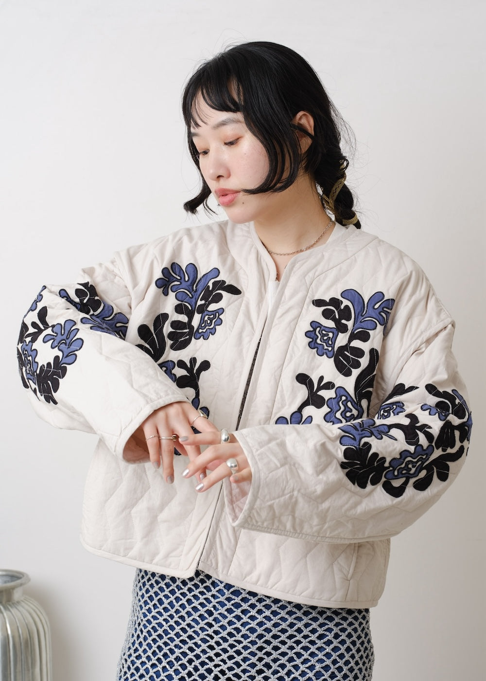 Cotton Linen Patchwork Embroidery Jacket