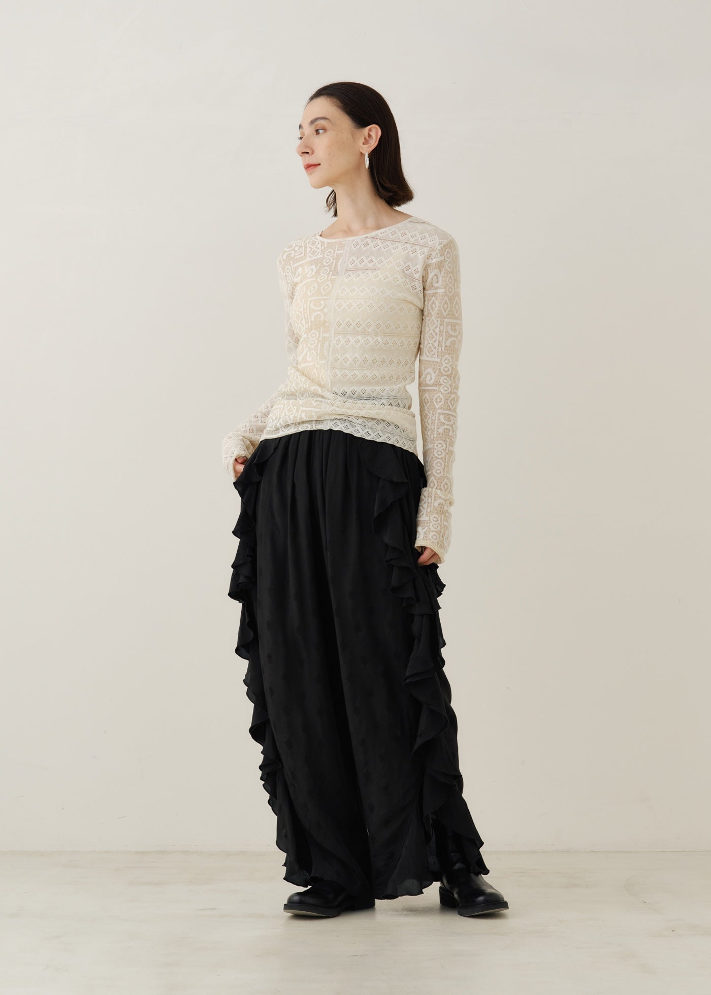 Rayon Jacquard Clione Pants | Pasand by ne Quittez pas