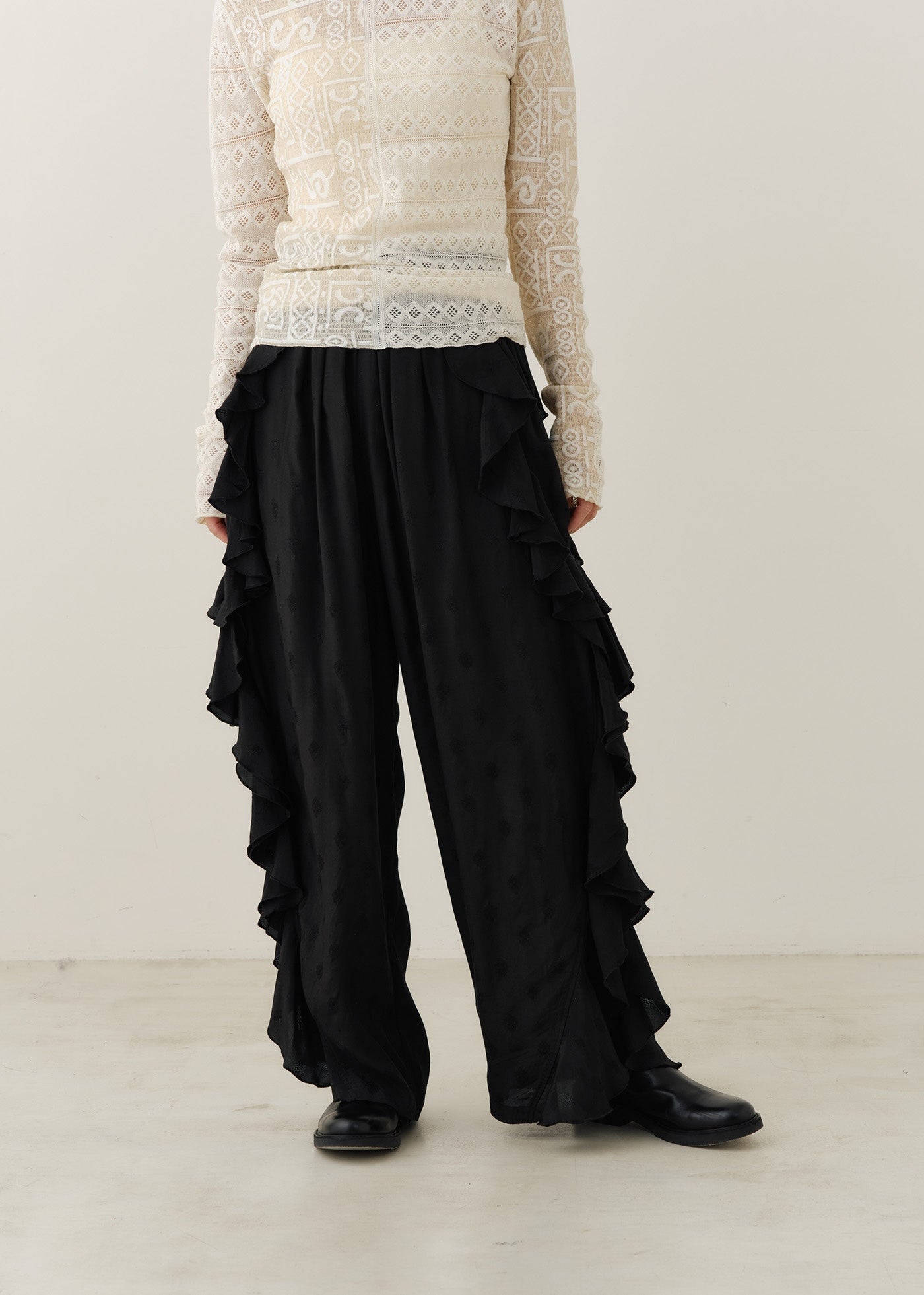 Rayon Jacquard Clione Pants | Pasand by ne Quittez pas | パサン