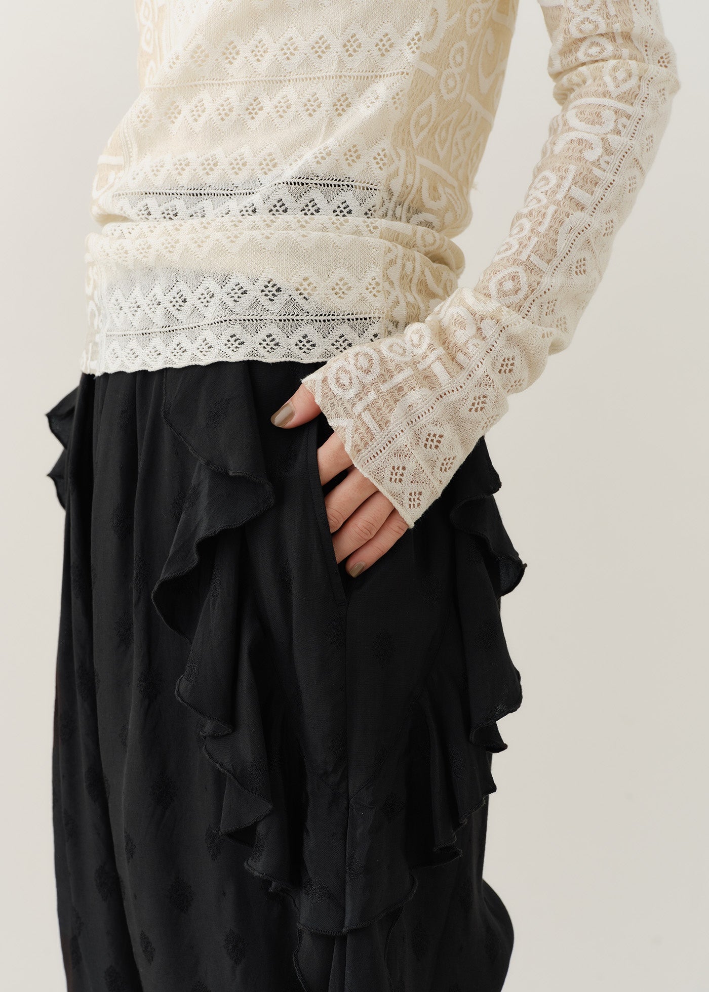 Rayon Jacquard Clione Pants