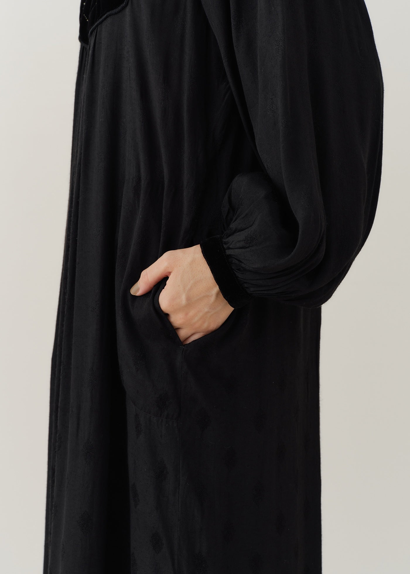 Velvet Beads Embroidery Dress