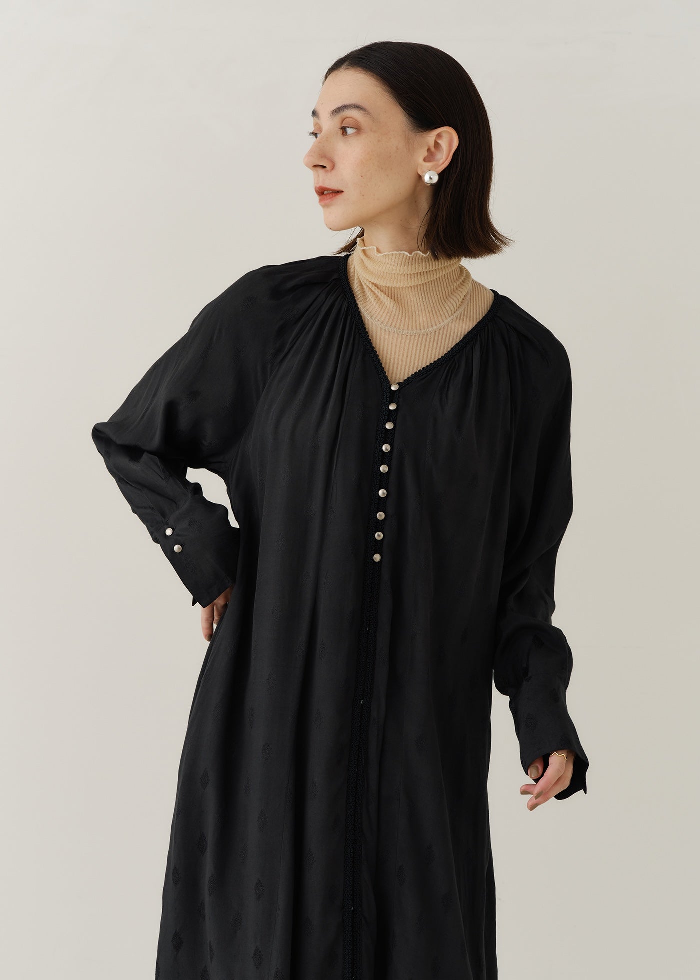 3250　こちらは専用です Cotton Jacquard Frill Top | Pasand by ne Quittez pas