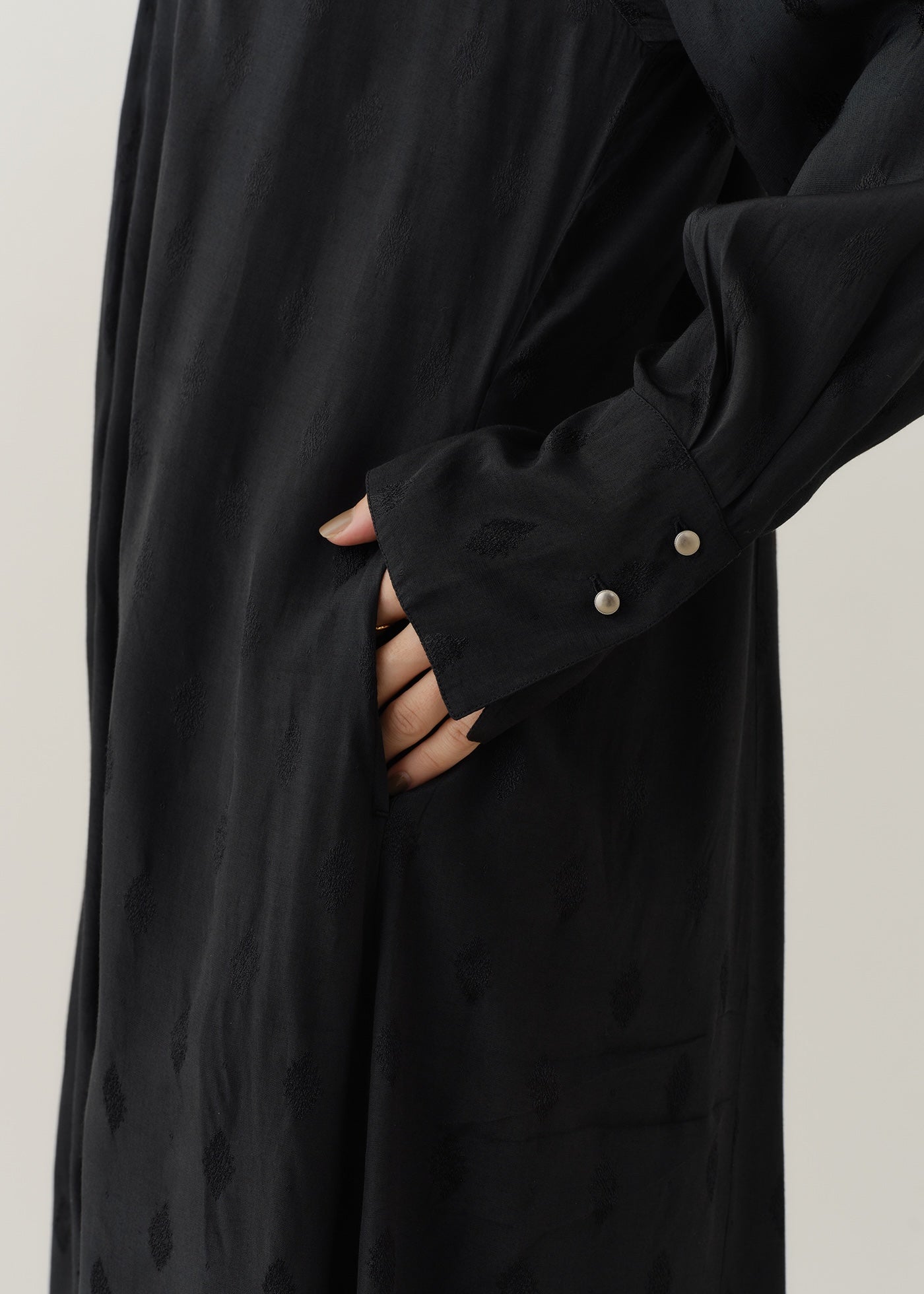 その他 riri Rayon Jacquard Front Button Dress | Pasand by ne Quittez pas