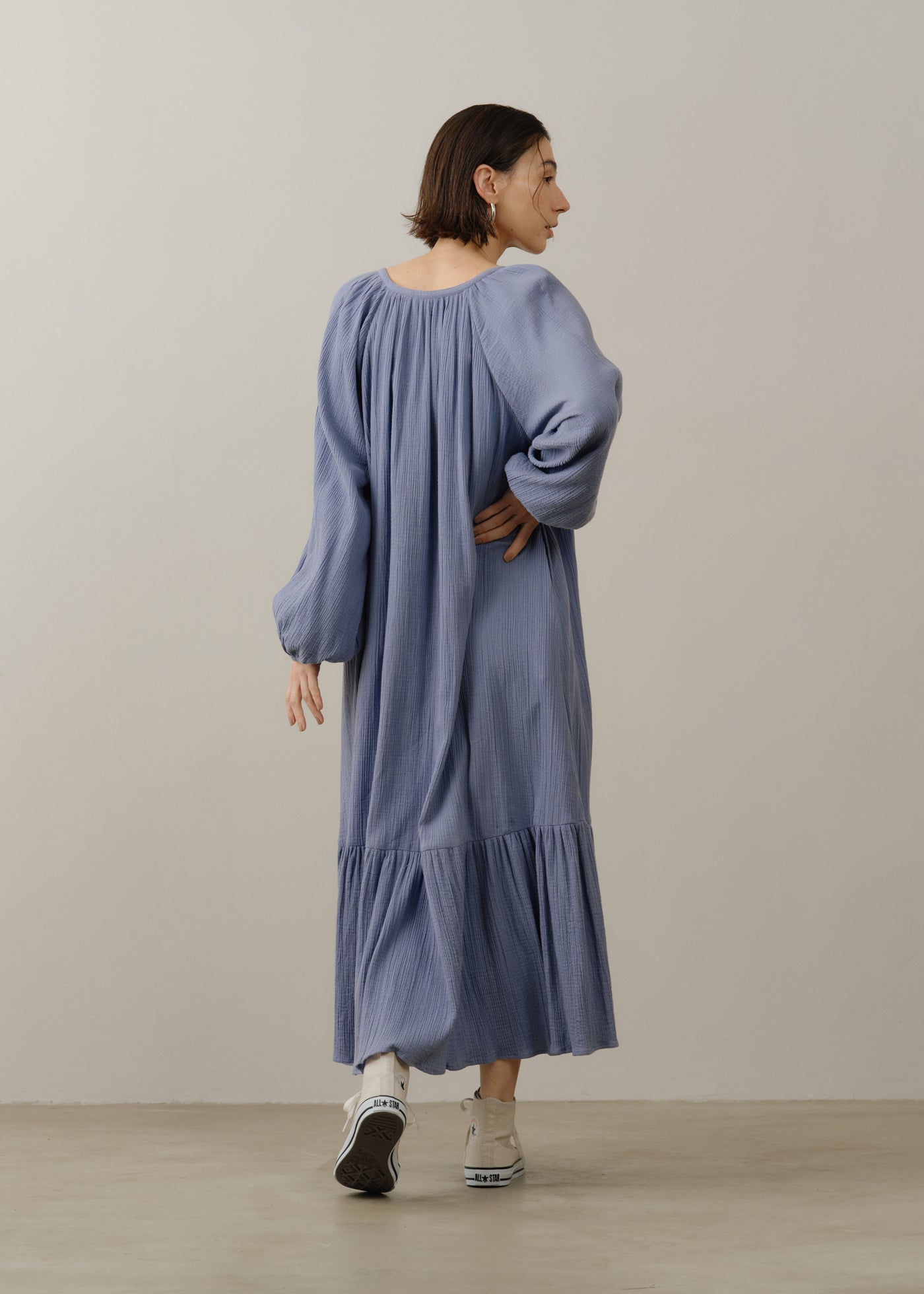 Cotton Gauze Long Dress | Pasand by ne Quittez pas | パサンドバイ