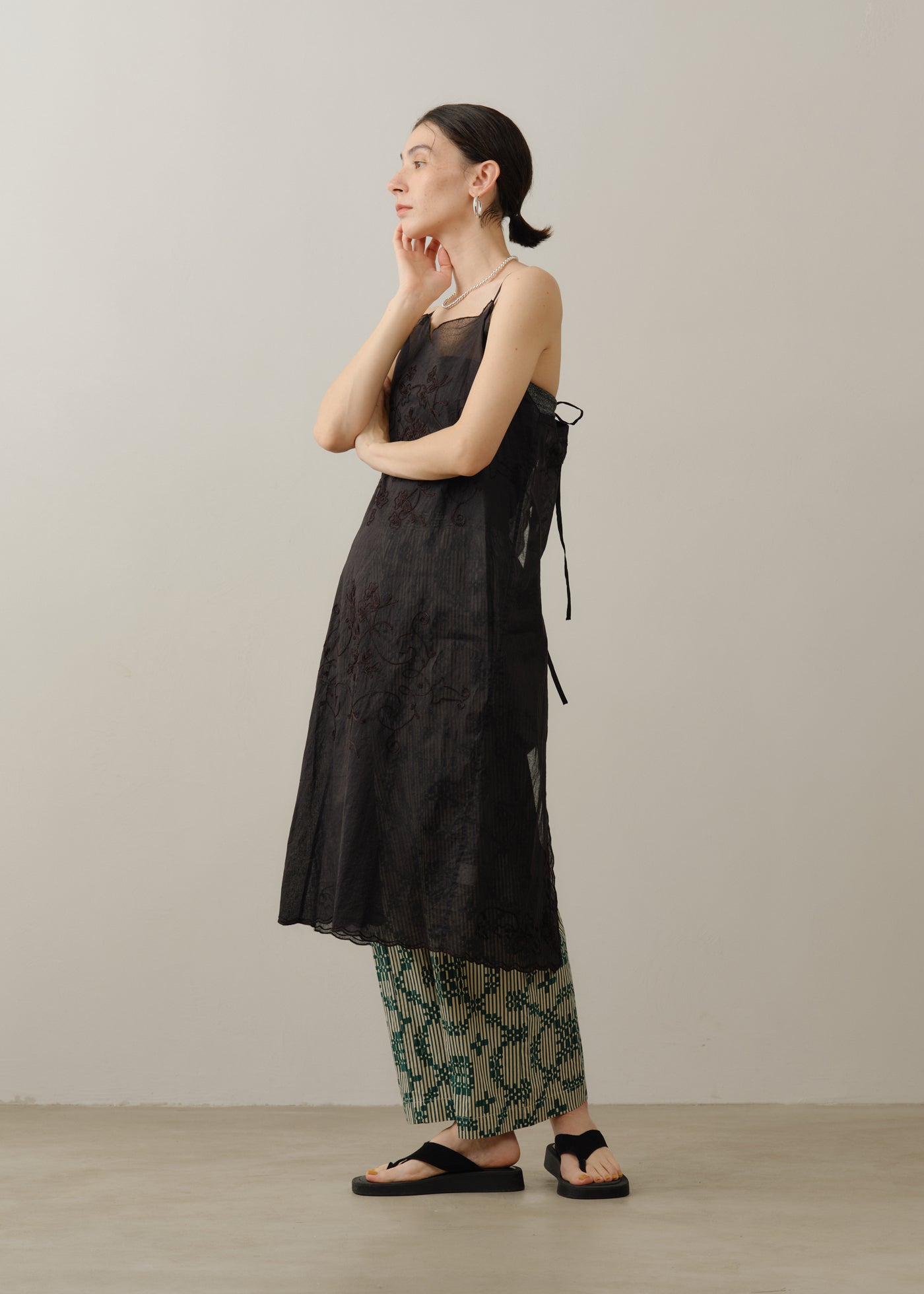 Cotton Flower Signal Print Pants | Pasand by ne Quittez pas