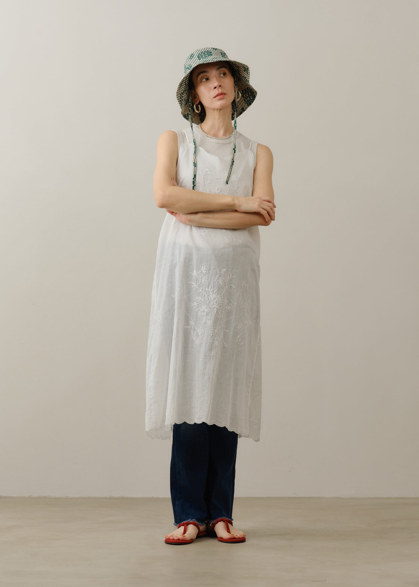 Cotton Flower Signal Print Hat | Pasand by ne Quittez pas | パサン