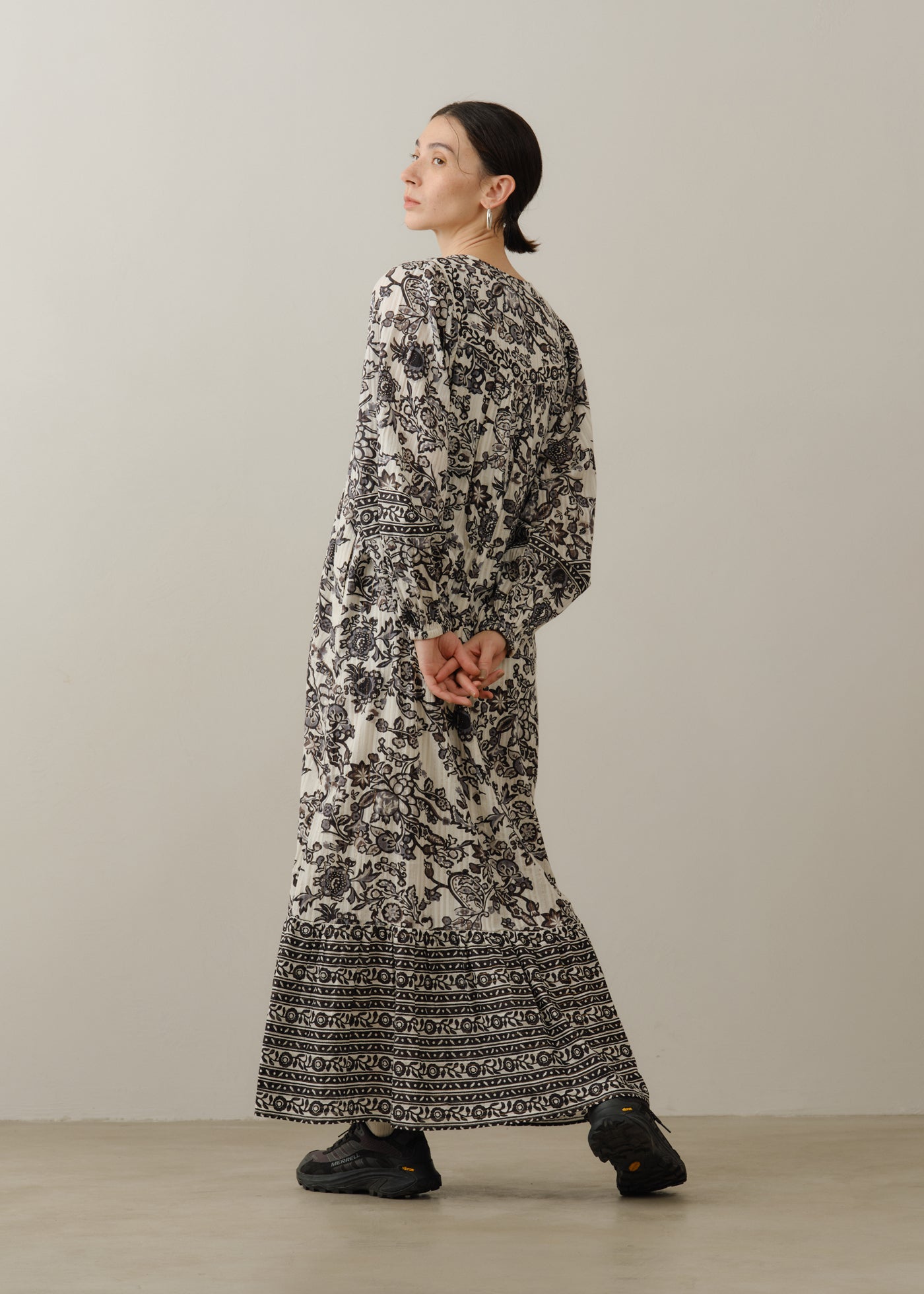 Paisley Flower Print Dress | Pasand by ne Quittez pas | パサン