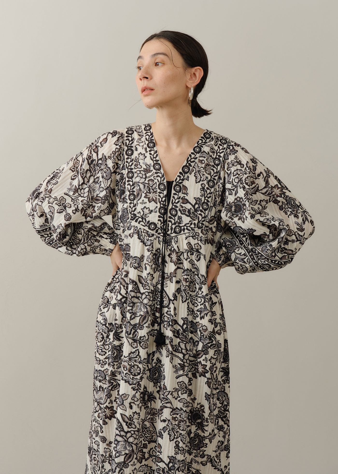 Paisley Flower Print Dress | Pasand by ne Quittez pas | パサン