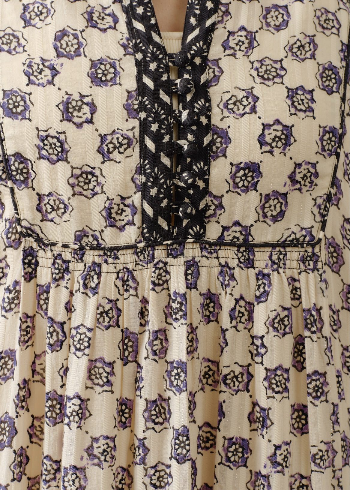 Cotton Kika Ethnic Print Dress