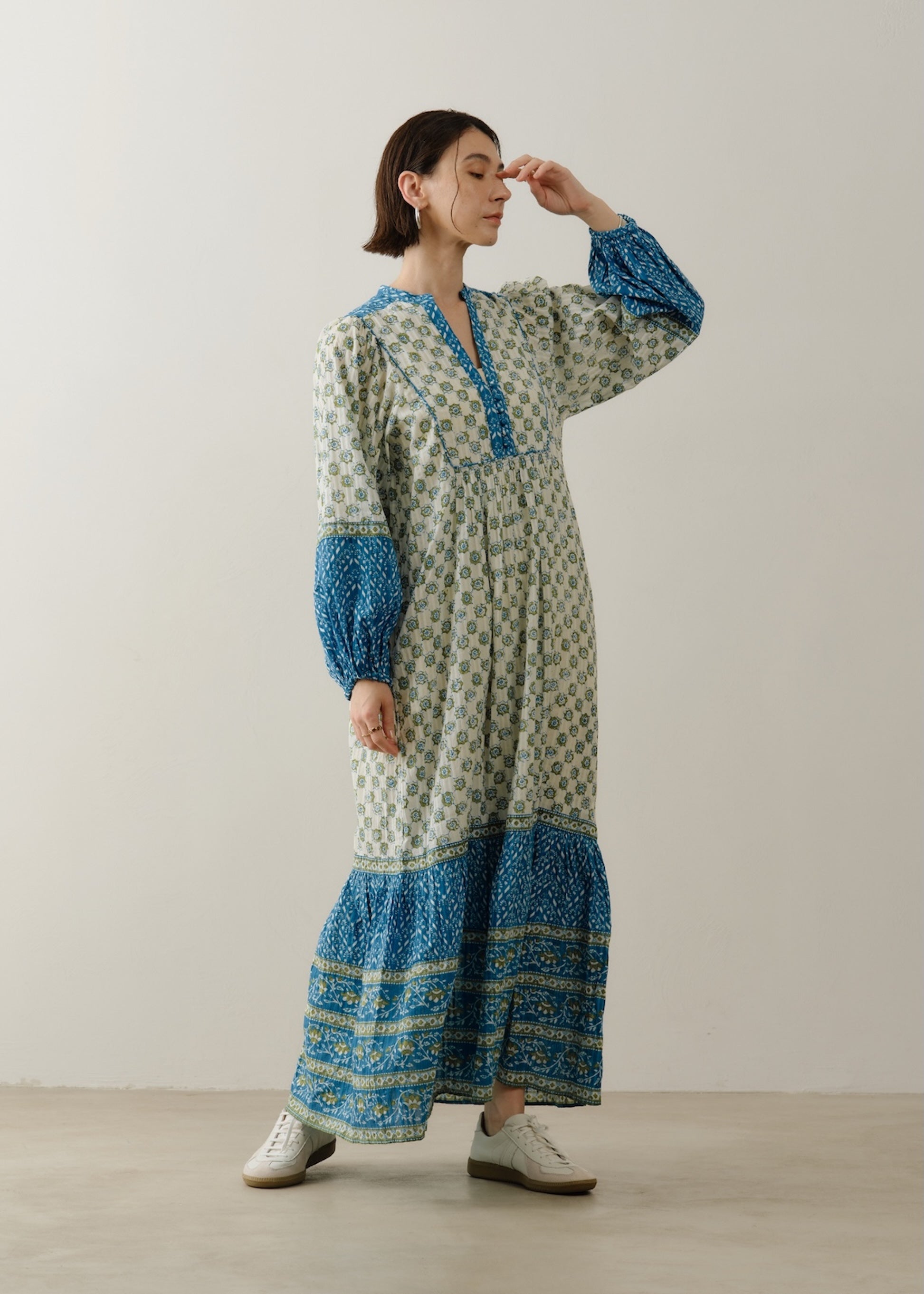 Cotton Kika Ethnic Print Dress | Pasand by ne Quittez pas | パサン