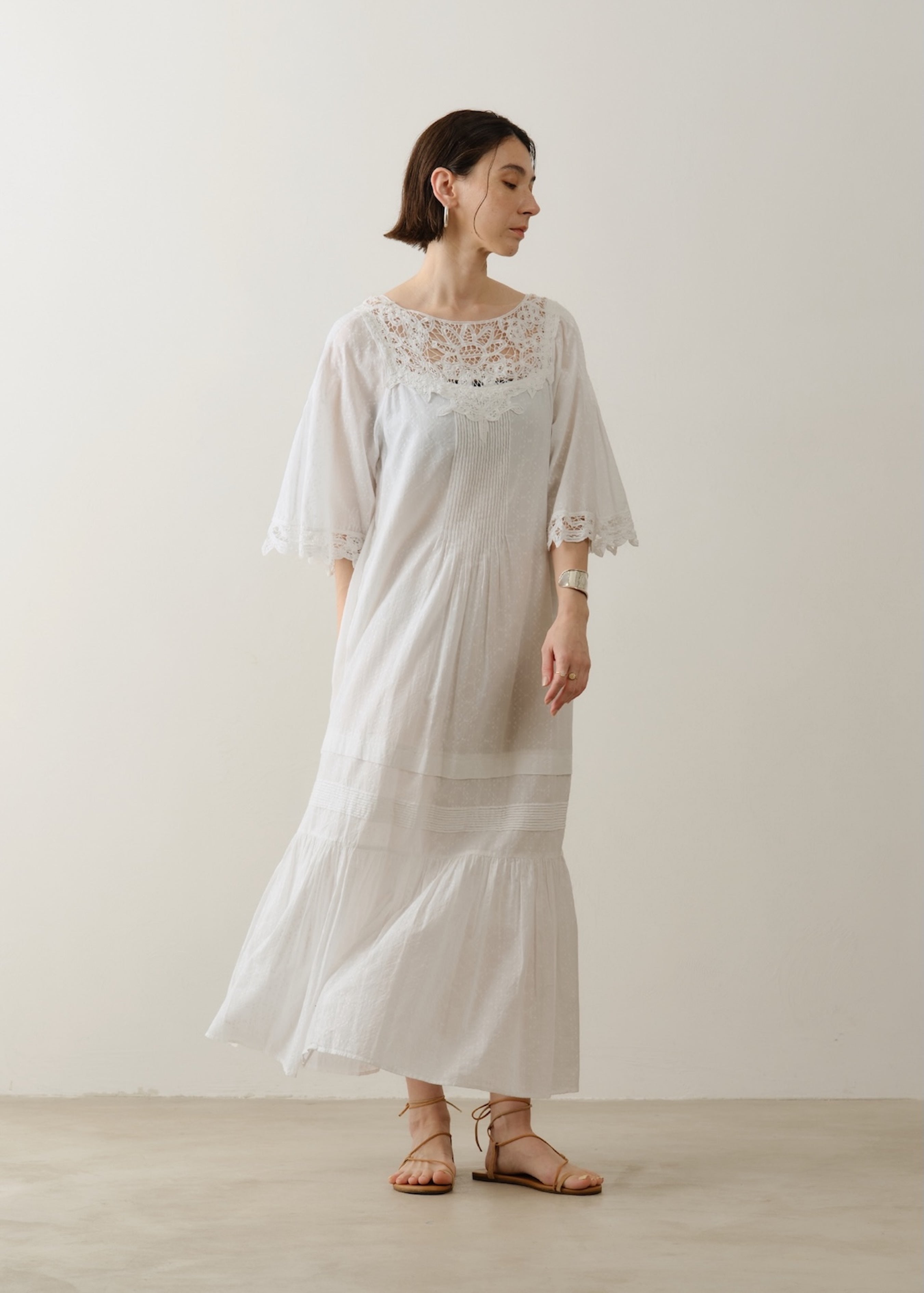 Cotton Batten Lace Dress | Pasand by ne Quittez pas | パサンドバイ