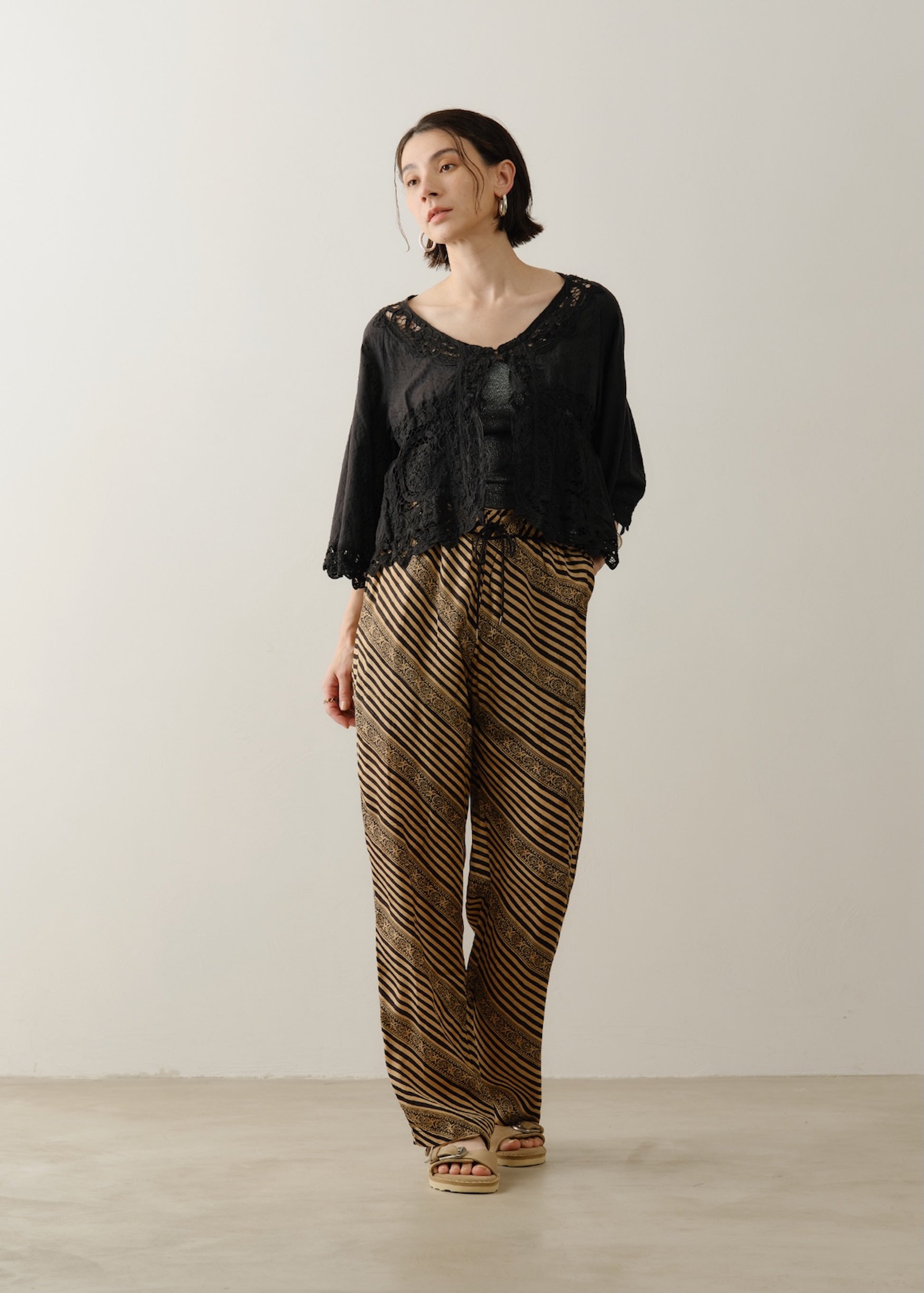 Cotton Batten Lace Top | Pasand by ne Quittez pas | パサンドバイ