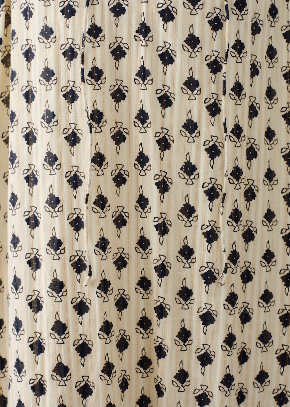 【9/10 10時発売】Cotton Lurex Komon Print Dress