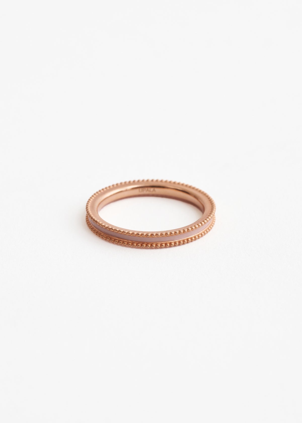 【10/28 10時発売】Jaipur Rose Milgrain Stacking Ring Biege