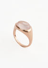 【10/28 10時発売】Jaipur Rose Cabochon Signet Ring Rose Quartz