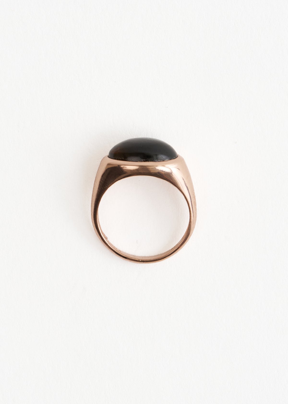 【10/28 10時発売】Jaipur Rose Cabochon Signet Ring Smoky Quartz