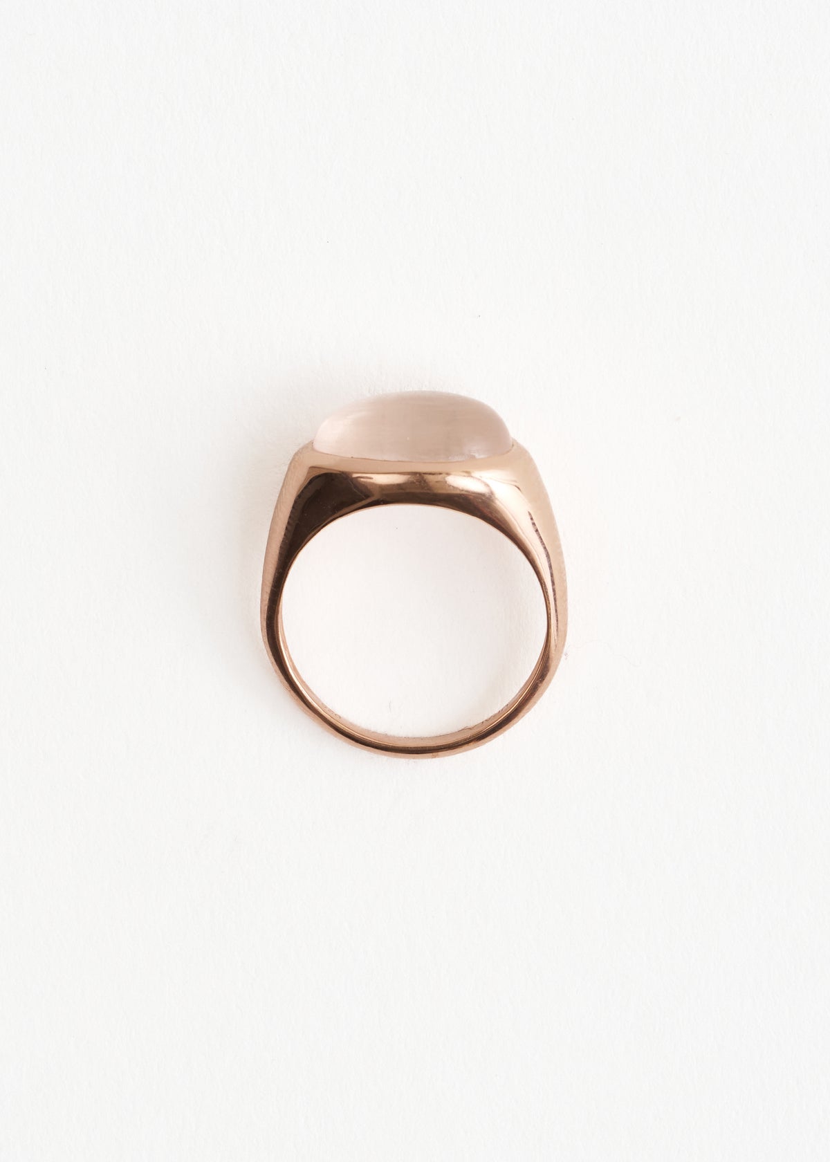 【10/28 10時発売】Jaipur Rose Cabochon Signet Ring Rose Quartz