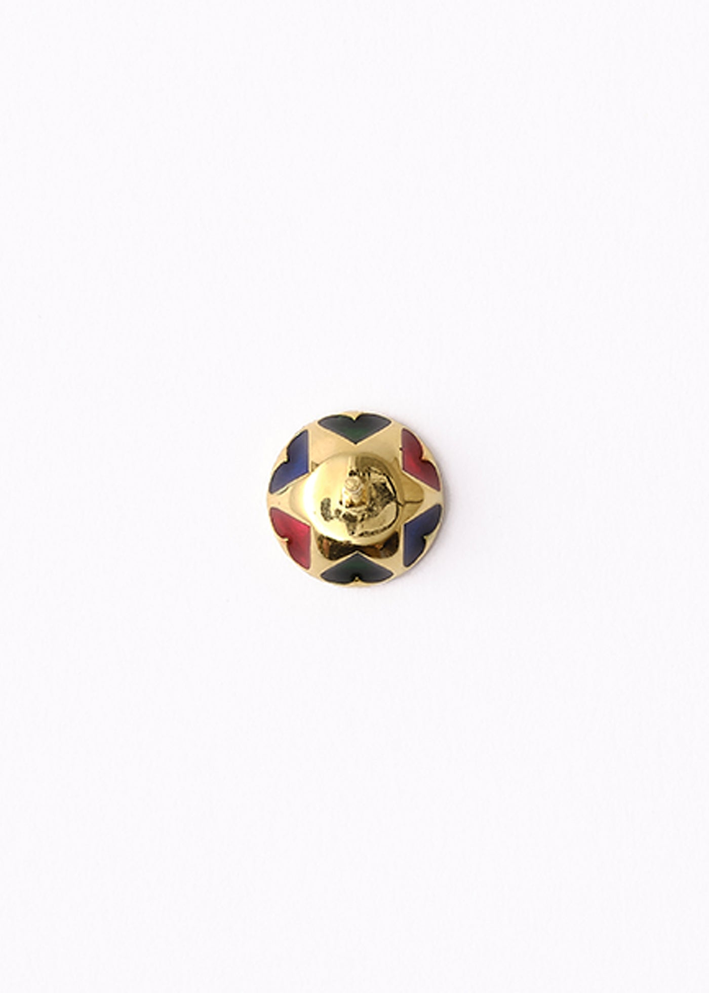 Polki Vivid Heart Enamel Stud