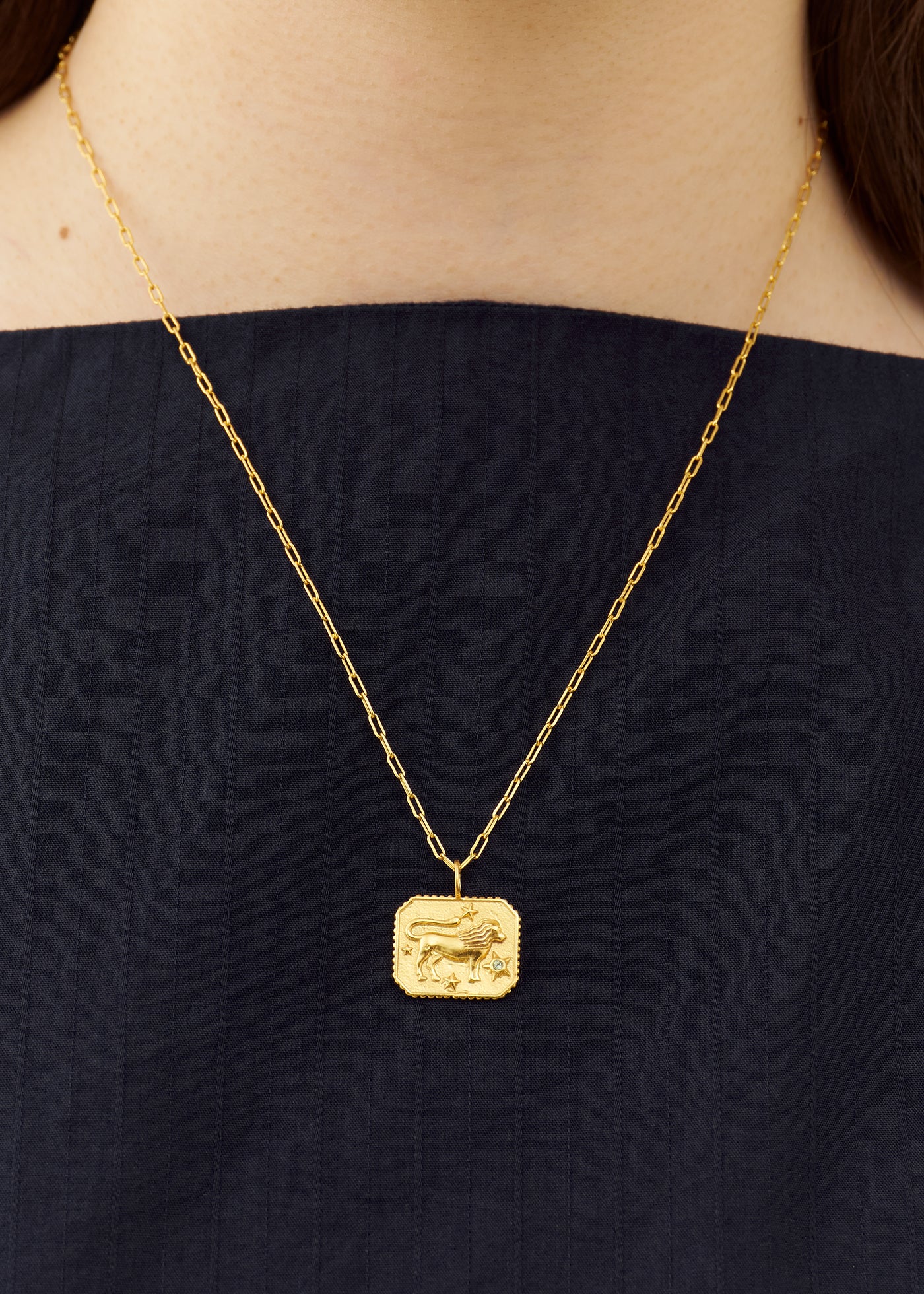 【12/10 10時発売】Astro Sign Plate Necklace LEO - 獅子座 -