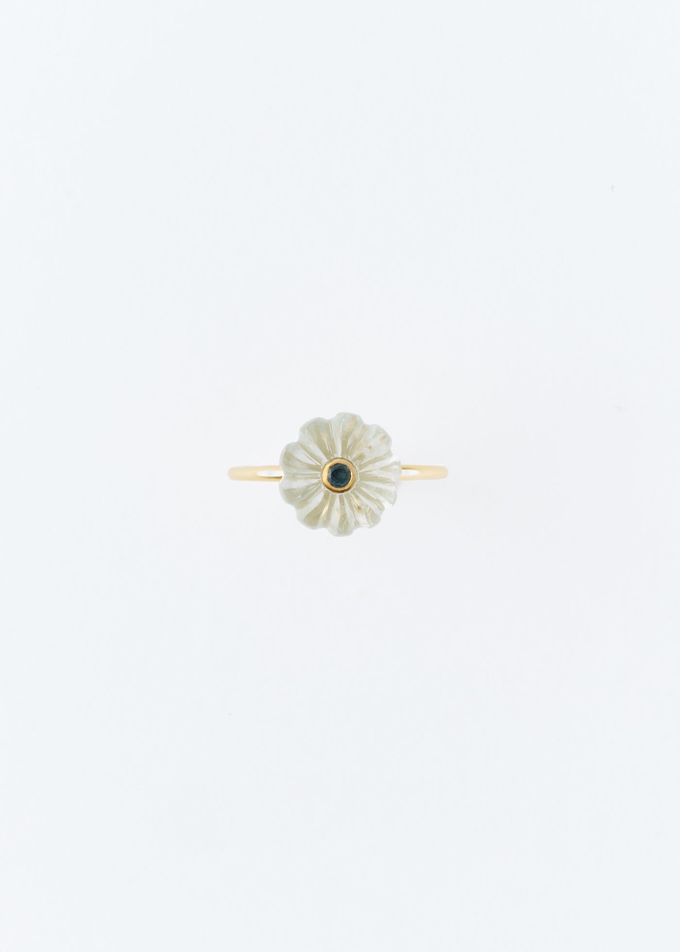 Pumpkin Ring Green Quartz