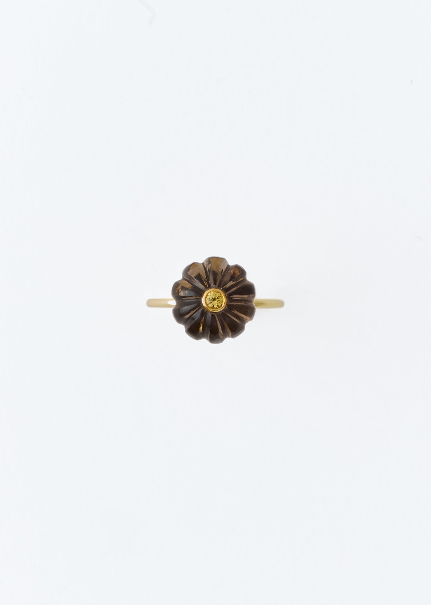 Pumpkin Ring Smoky Quartz