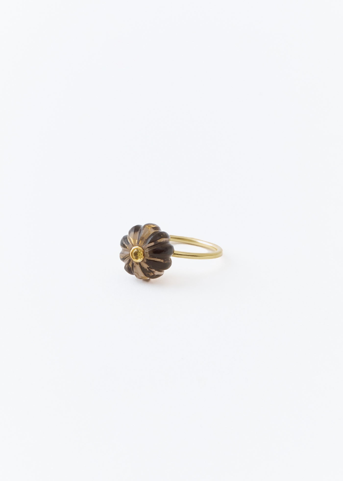 Pumpkin Ring Smoky Quartz