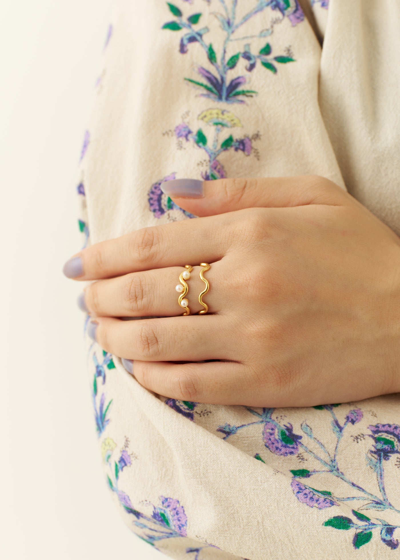 11/13 10時発売】Celestial Crescent Clouds Ring Pearl | Pasand by