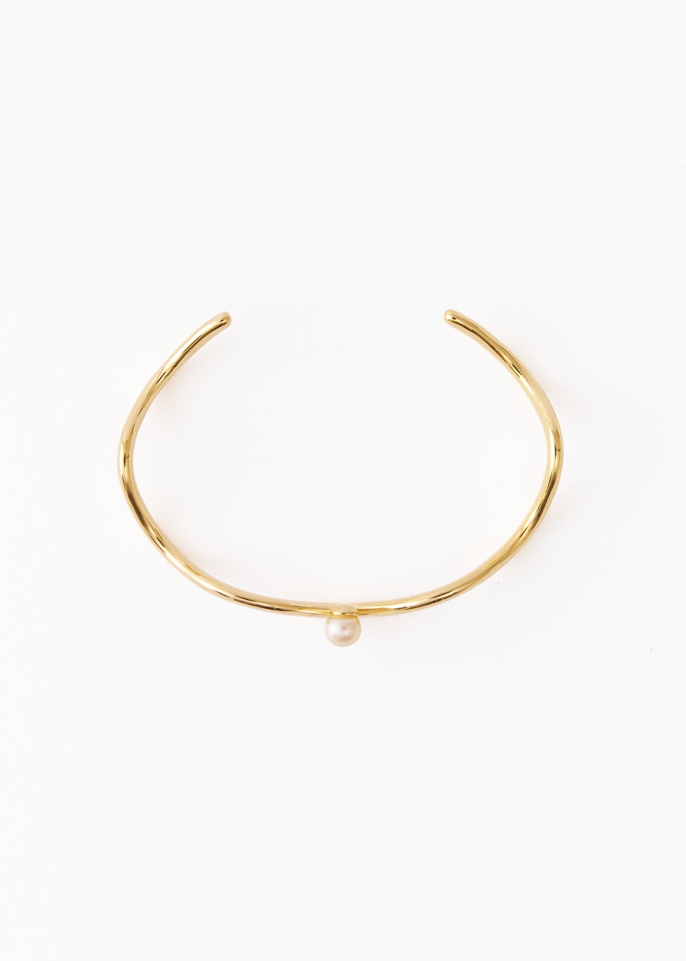 Celestial Crescent Clouds Bangle Pearl
