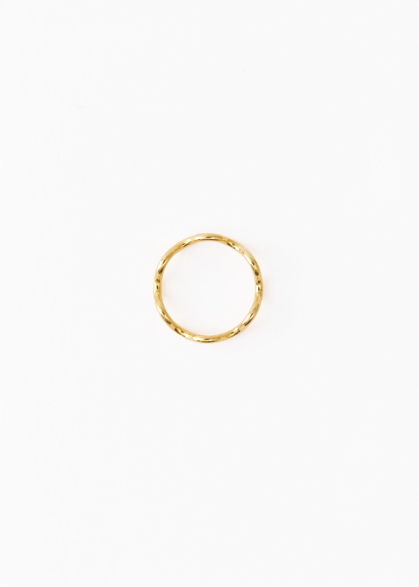 Celestial Crescent Clouds Ring Gold