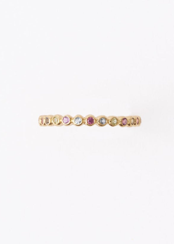 Tiny Gem Eternity Ring