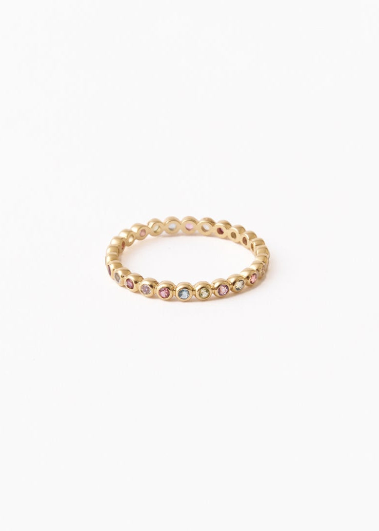 Tiny Gem Eternity Ring