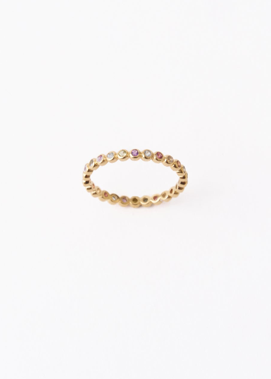 Tiny Gem Eternity Ring