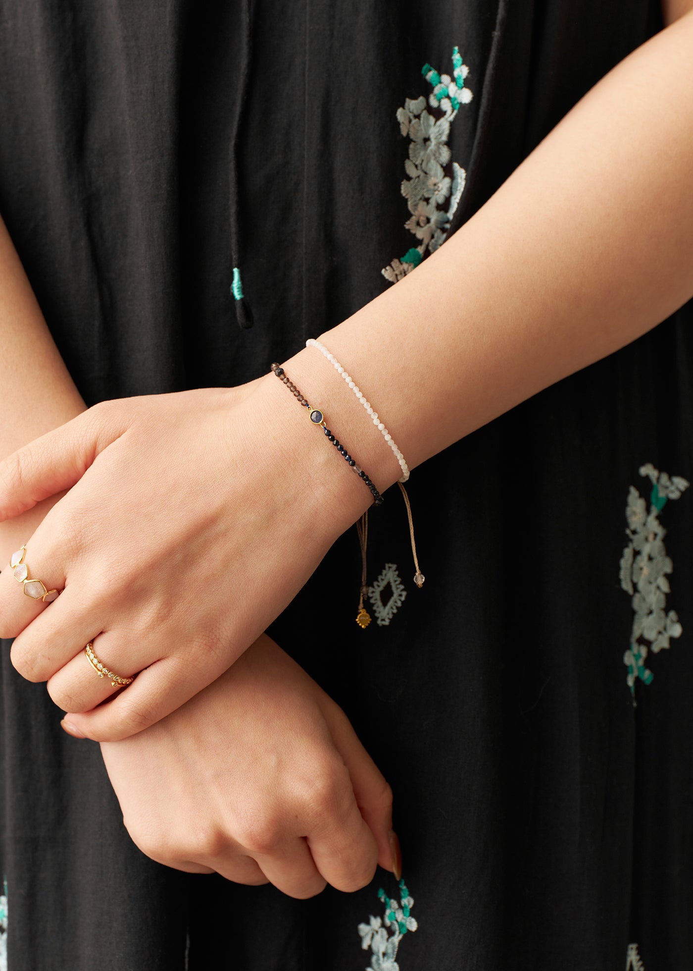 Chandra Beads Bracelet Blue Sapphire