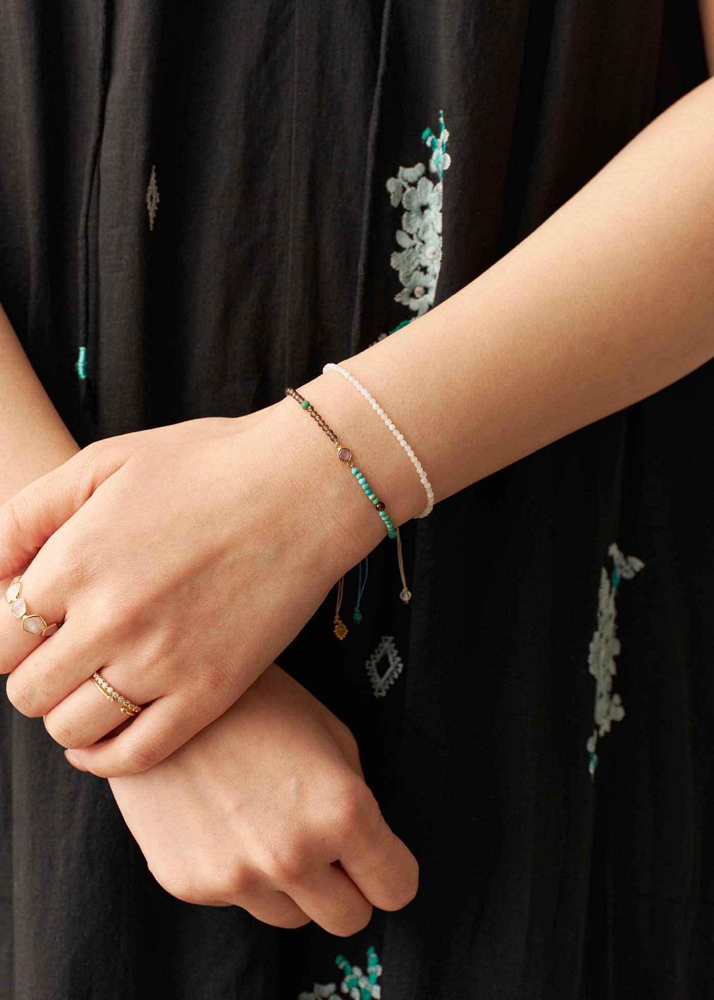 Chandra Beads Bracelet Tanzanite