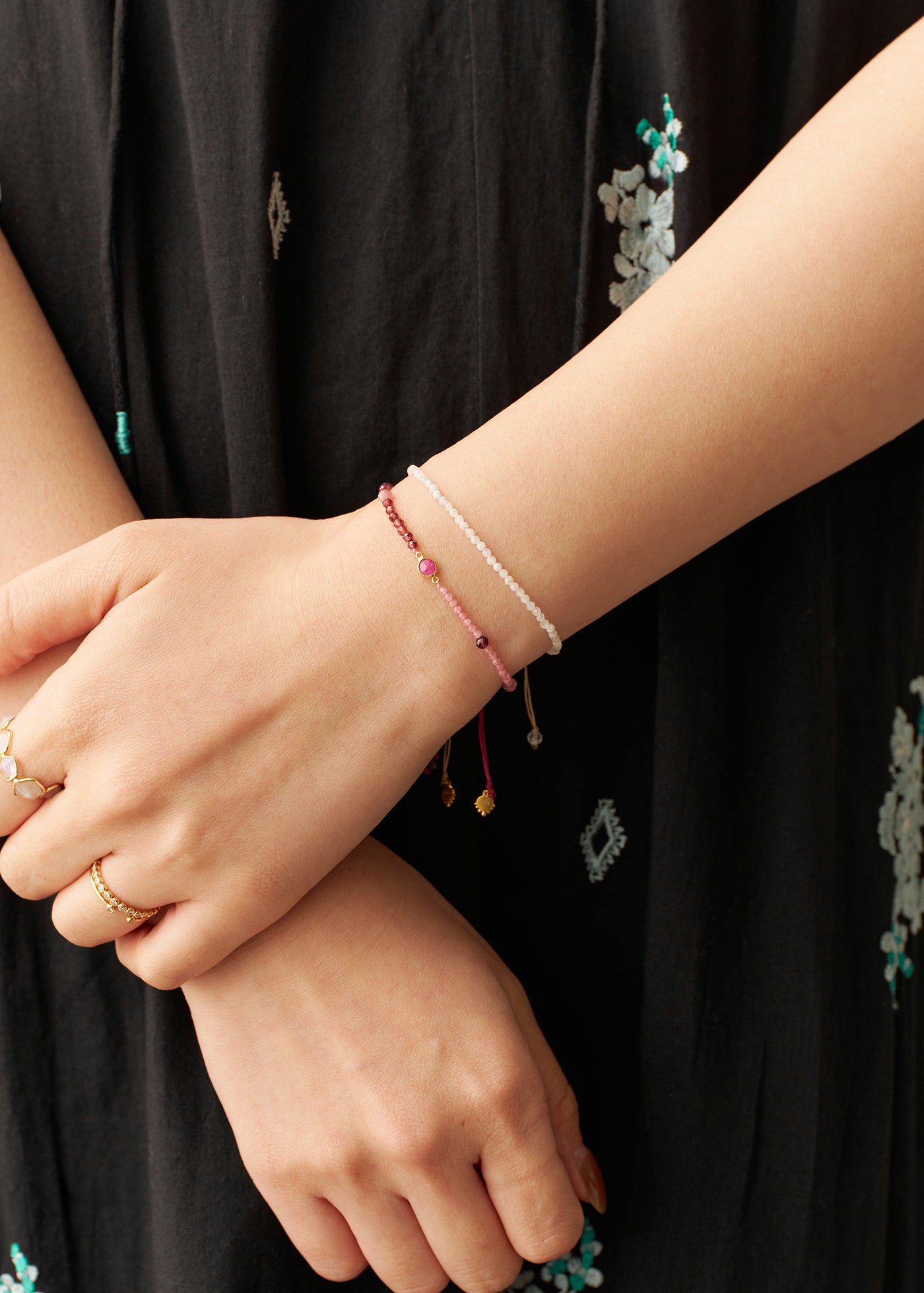 Chandra Beads Bracelet Ruby | Pasand by ne Quittez pas | パサン