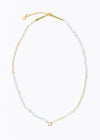Chandra Beads Necklace Aquamarine