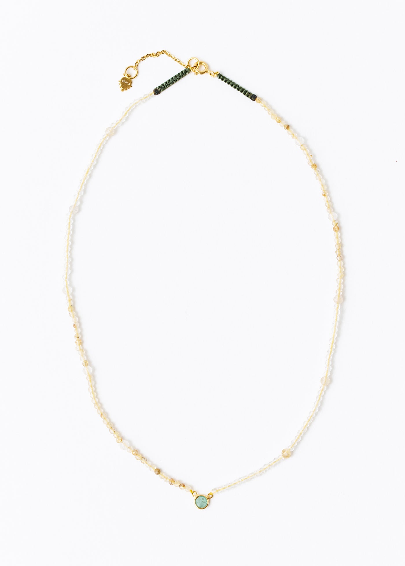 Chandra Beads Necklace Emerald