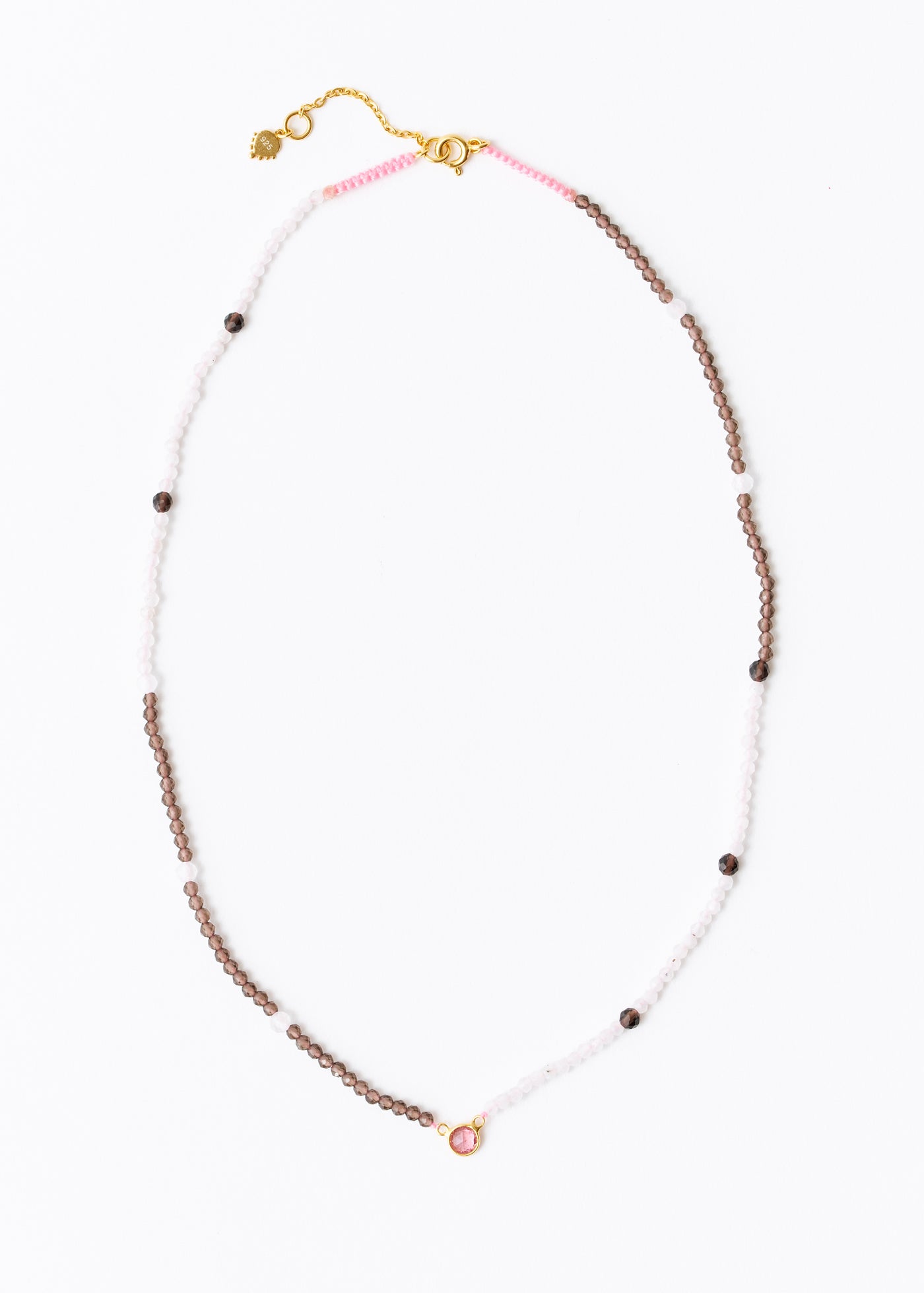 Chandra Beads Necklace Pink Tourmaline