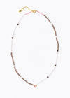 Chandra Beads Necklace Pink Tourmaline