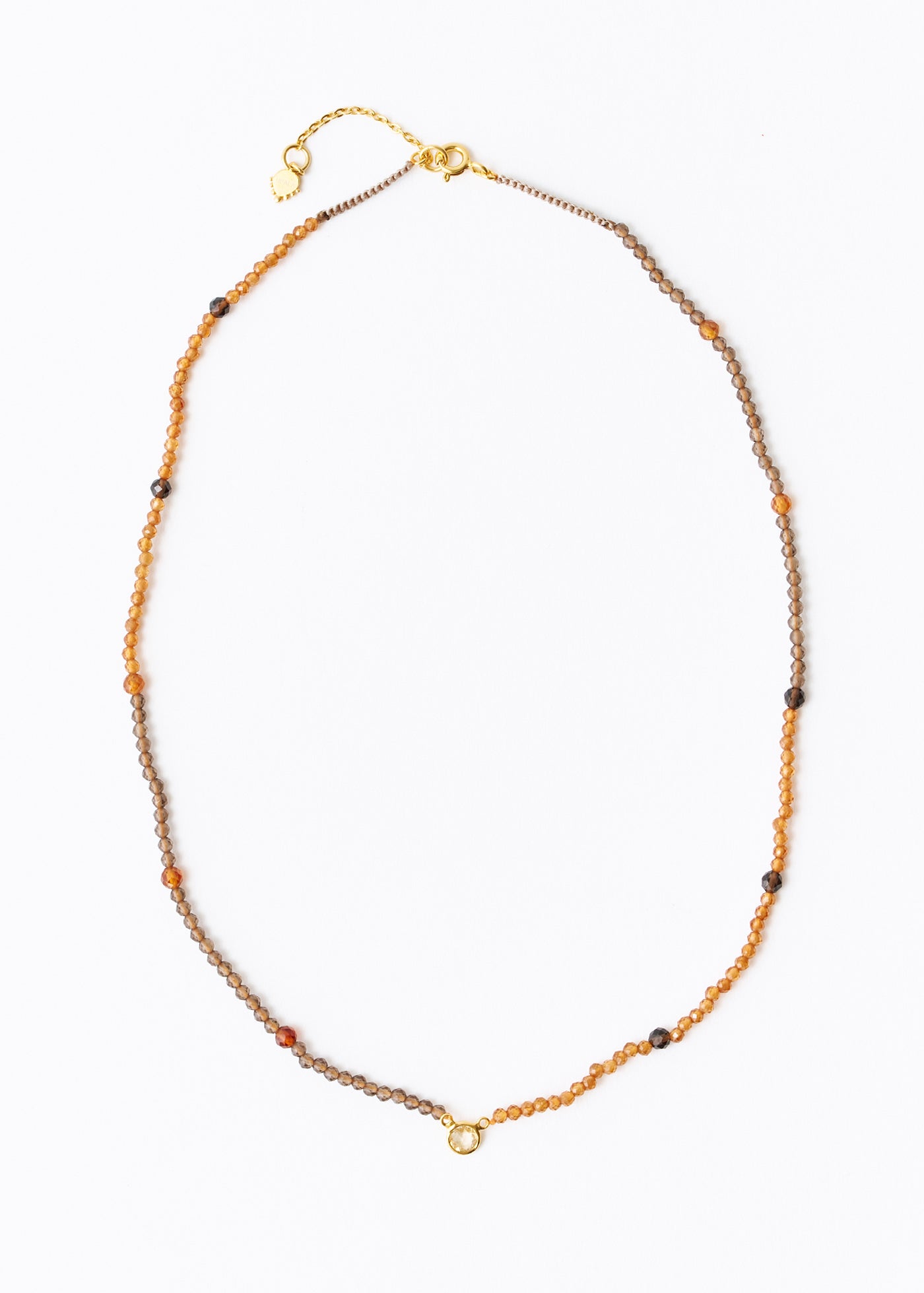 Chandra Beads Necklace Citrine