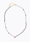 Chandra Beads Necklace Rhodolite Garnet