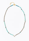 Chandra Beads Necklace Tanzanite